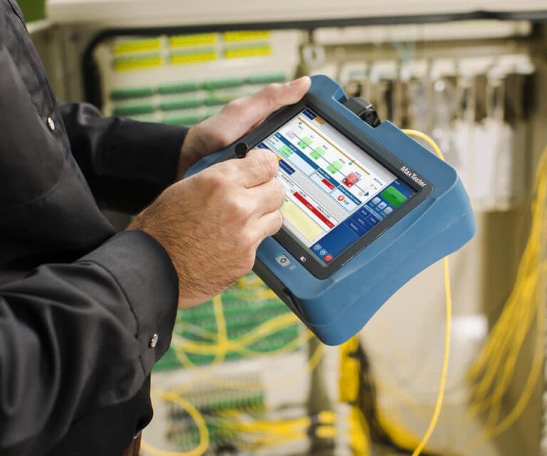 Using Tester on Fibre Optic Cabling
