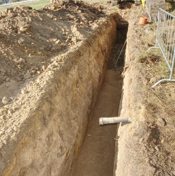 Excavation of trench — Fibre Optic Installation in Logan, QLD