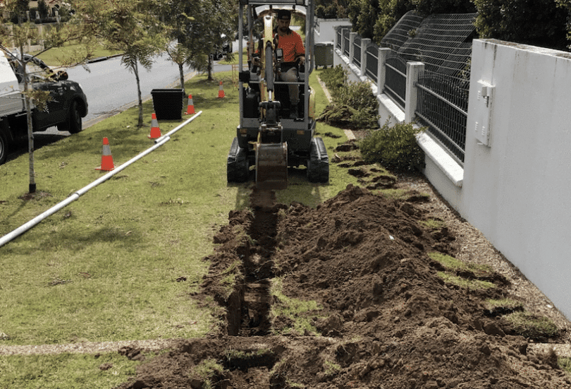 pipe line digging